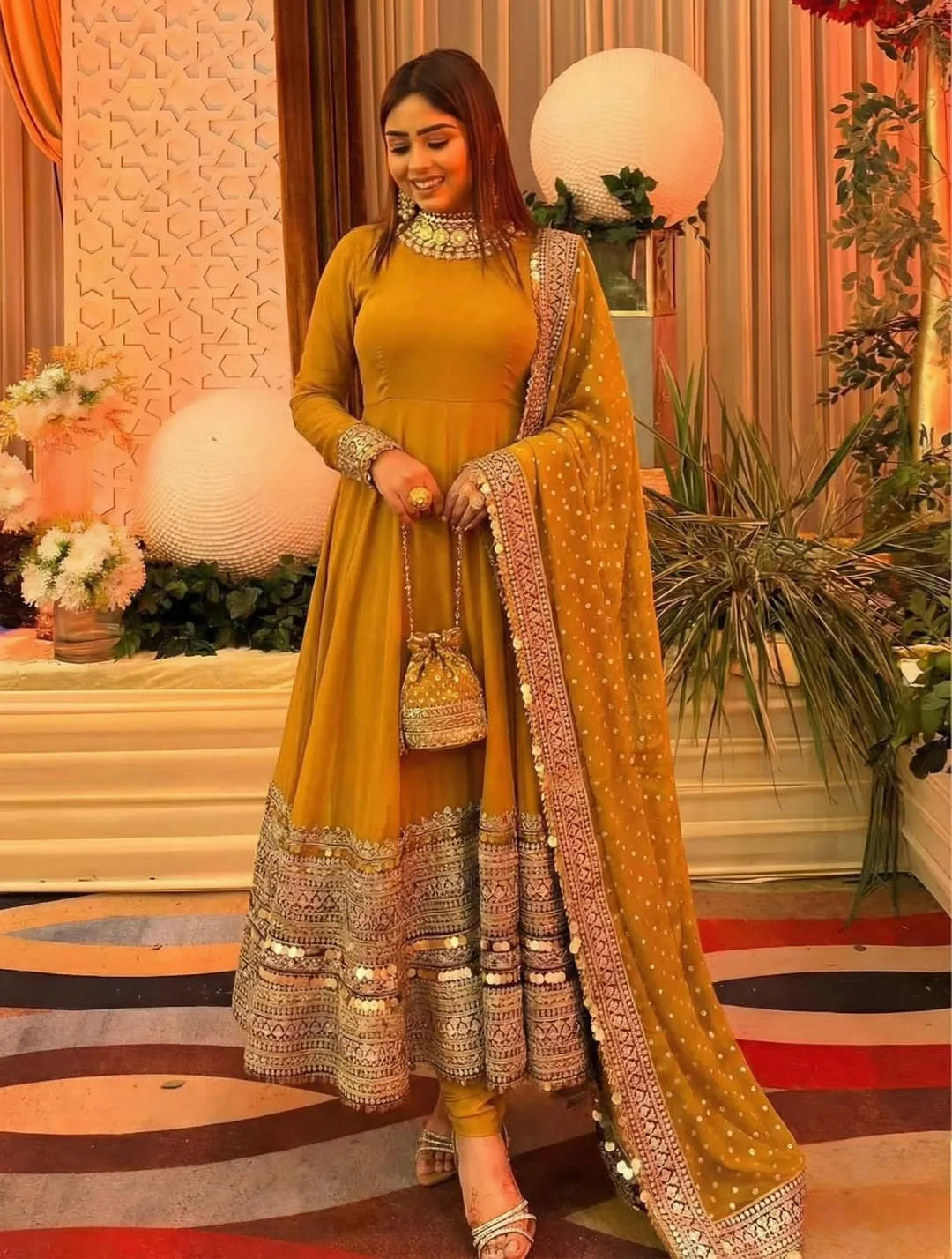 DN-3152 – Premium Designer Anarkali Gown Set