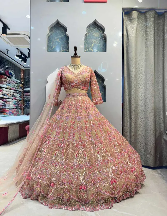 Launching – 4 Meter Flared Premium Butterfly Net Lehenga - Best lehenga choli for special occasions