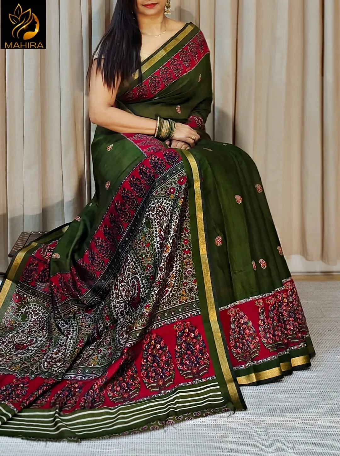 Maheshwari Cotton Saree – Timeless Elegance
