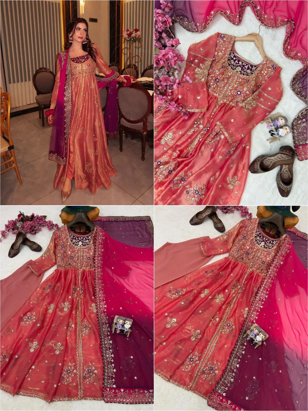 NEW DESIGNER ANARKALI GOWN SET