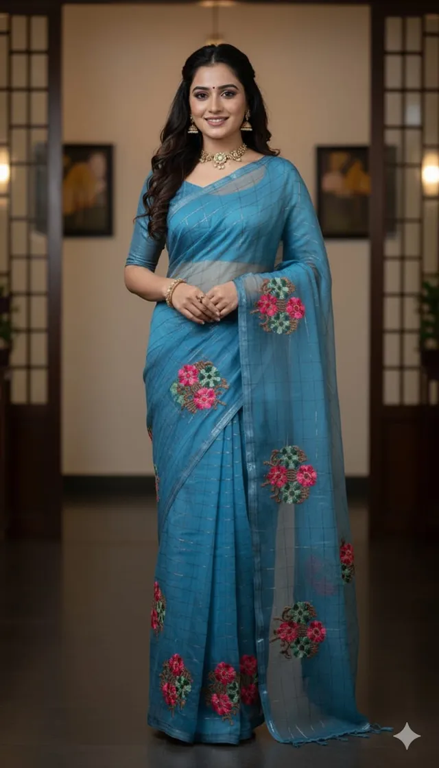 Trending saree colors for {season} {year}
