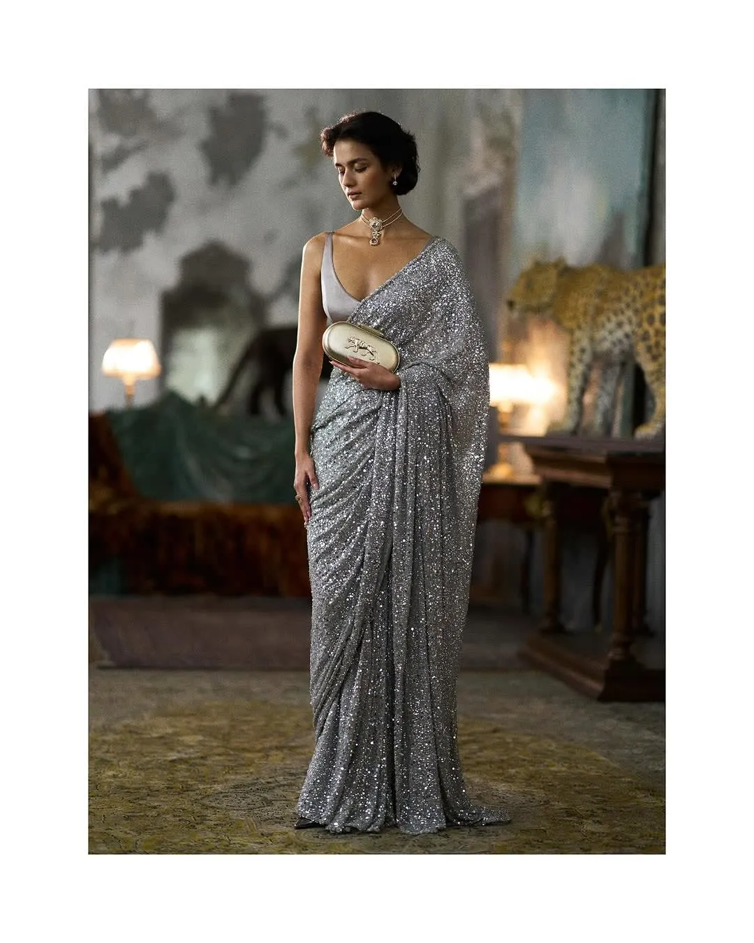 New Launch – Bollywood Blockbuster Sequins Saree - Best saree at Maa Kaali Creations