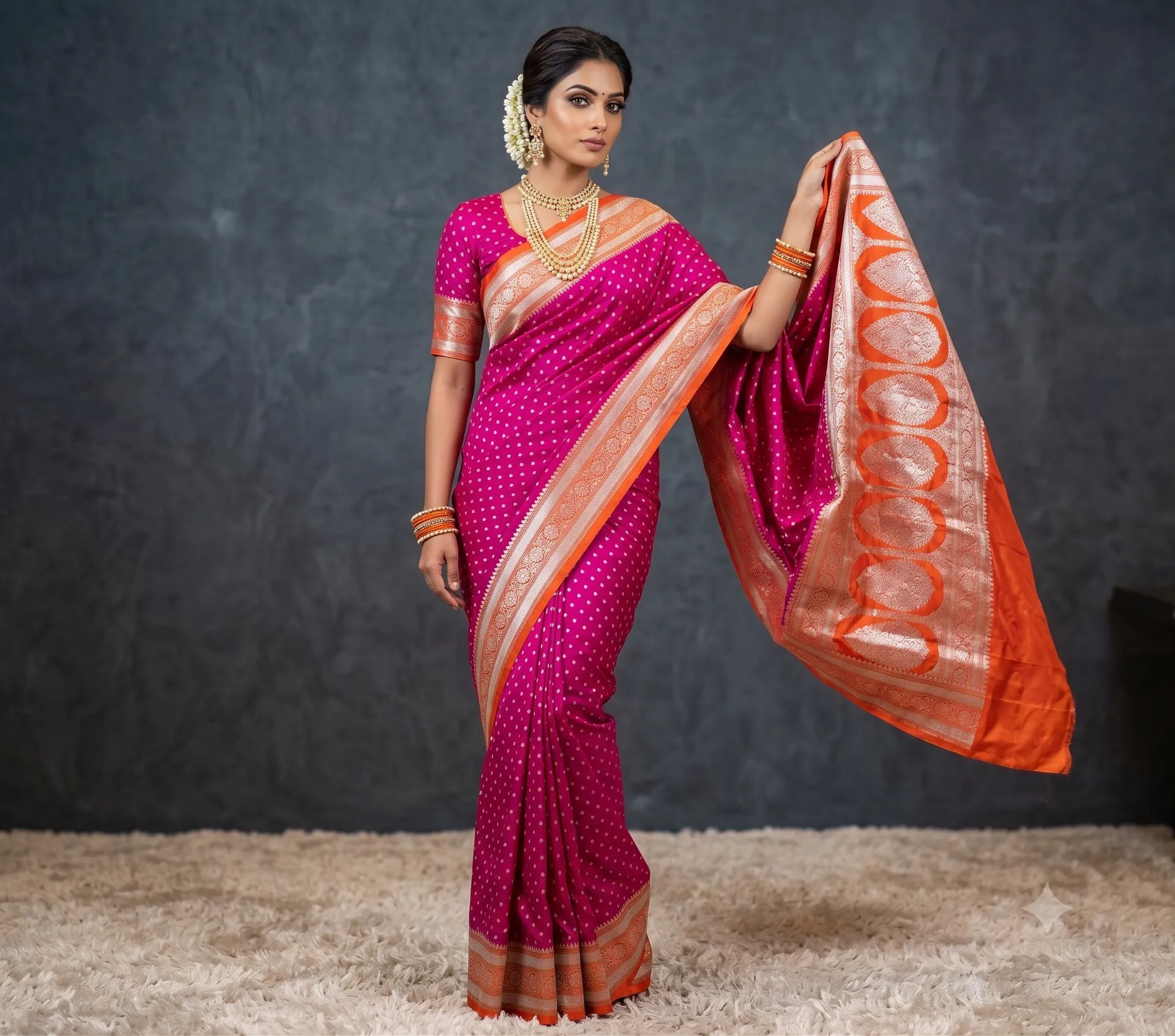 Banarasi Soft Premium Mashru Silk Saree Collection - View 2
