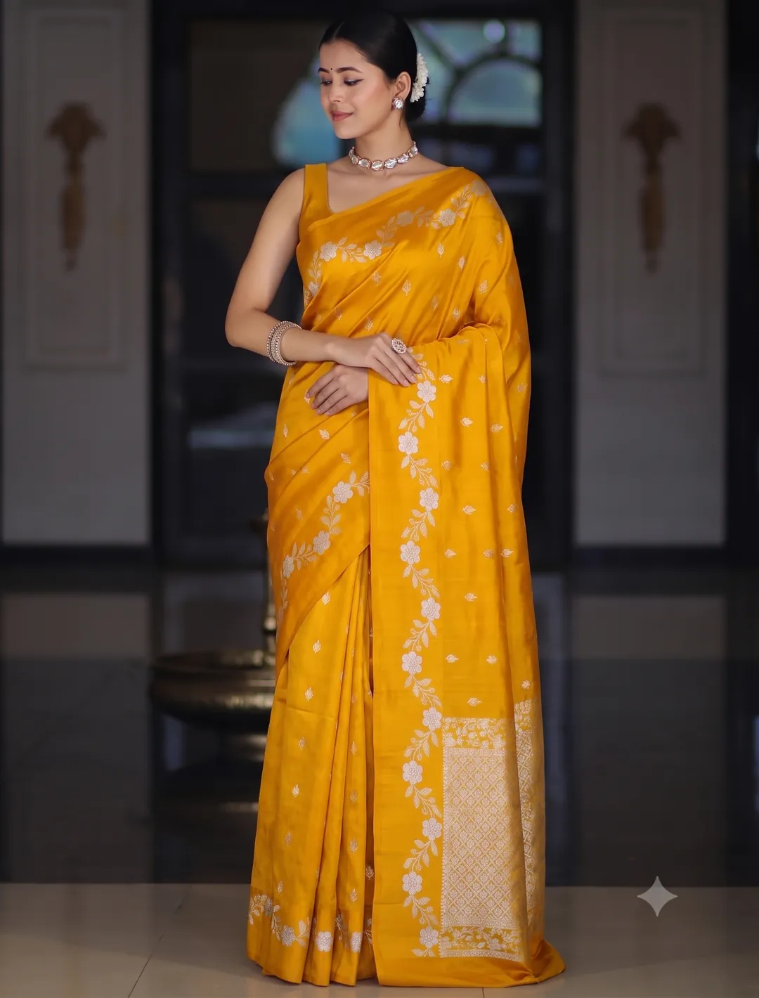 Banarasi Katan Soft Silk Saree | Latest Designer Collection - Premium Banarasi Katan Soft Silk Saree Online India - Buy at ₹1699 - Image 1