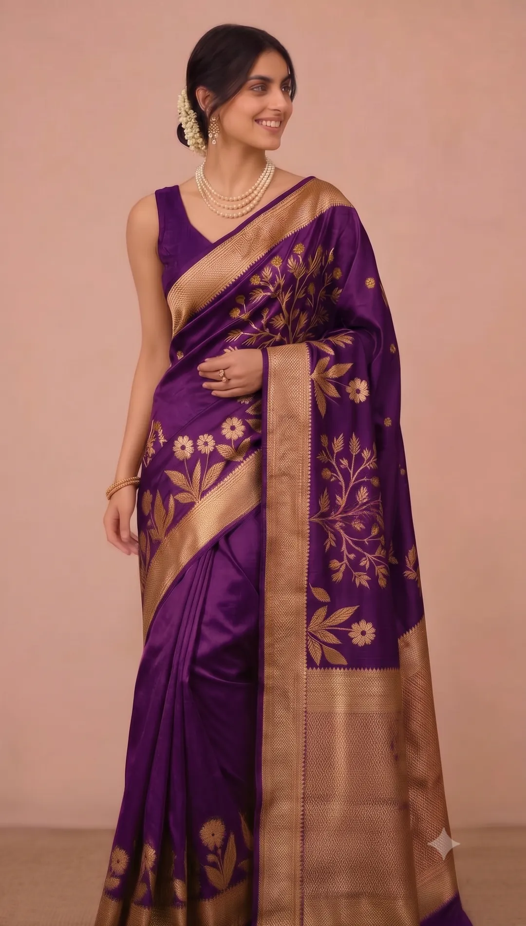 Banarasi Daybal Katan Soft Silk Saree with Zari Weaving - Premium Banarasi Daybal Katan Soft Silk Saree Online India - Buy at ₹1799 - Image 1