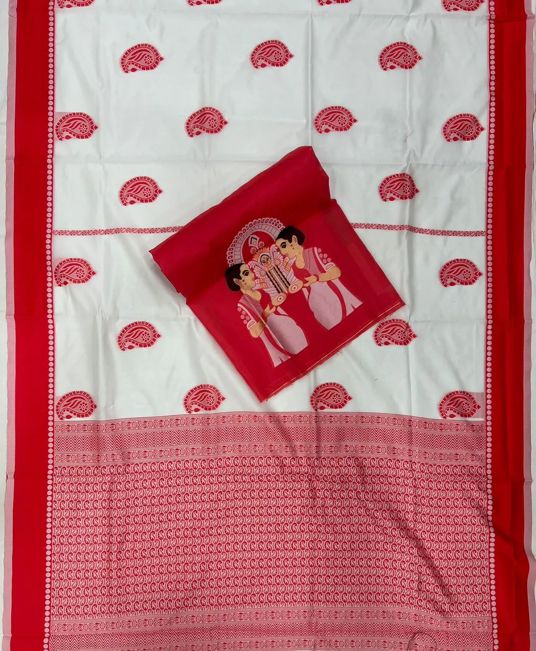 DURGA PUJA SPECIAL | BANARASI SOFT SILK SAREE - View 6