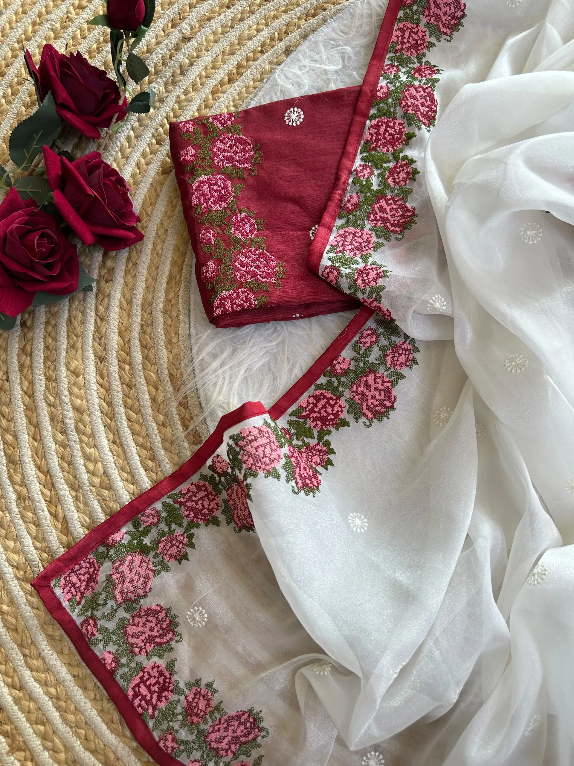 Exclusive Shimmer Tissue Silk Saree | Sundha - View 5