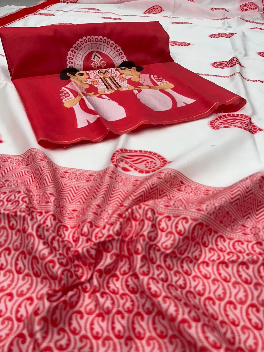 DURGA PUJA SPECIAL | BANARASI SOFT SILK SAREE - View 7