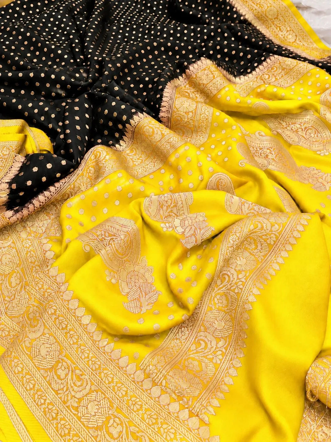 anarasi Soft Georgette Silk Buti Saree Collection - Banarasi Soft Georgette Silk Saree Online India - Buy at ₹2099 - Image 1