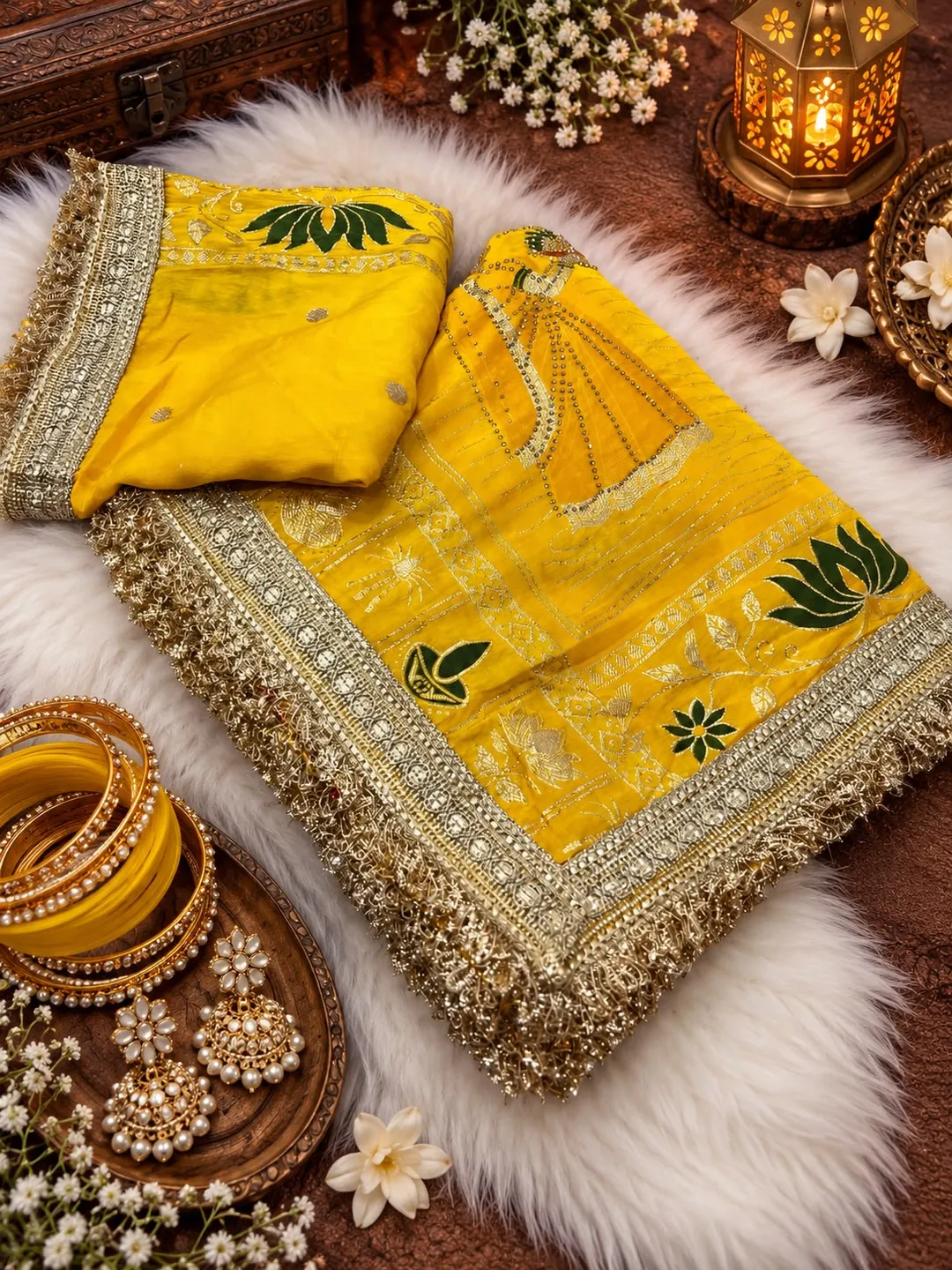 Chhath Puja Special Collection 🌞 | Dola Viscose Weaving Saree - View 4
