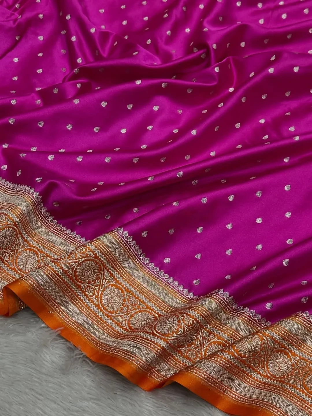Banarasi Soft Premium Mashru Silk Saree Collection - View 3