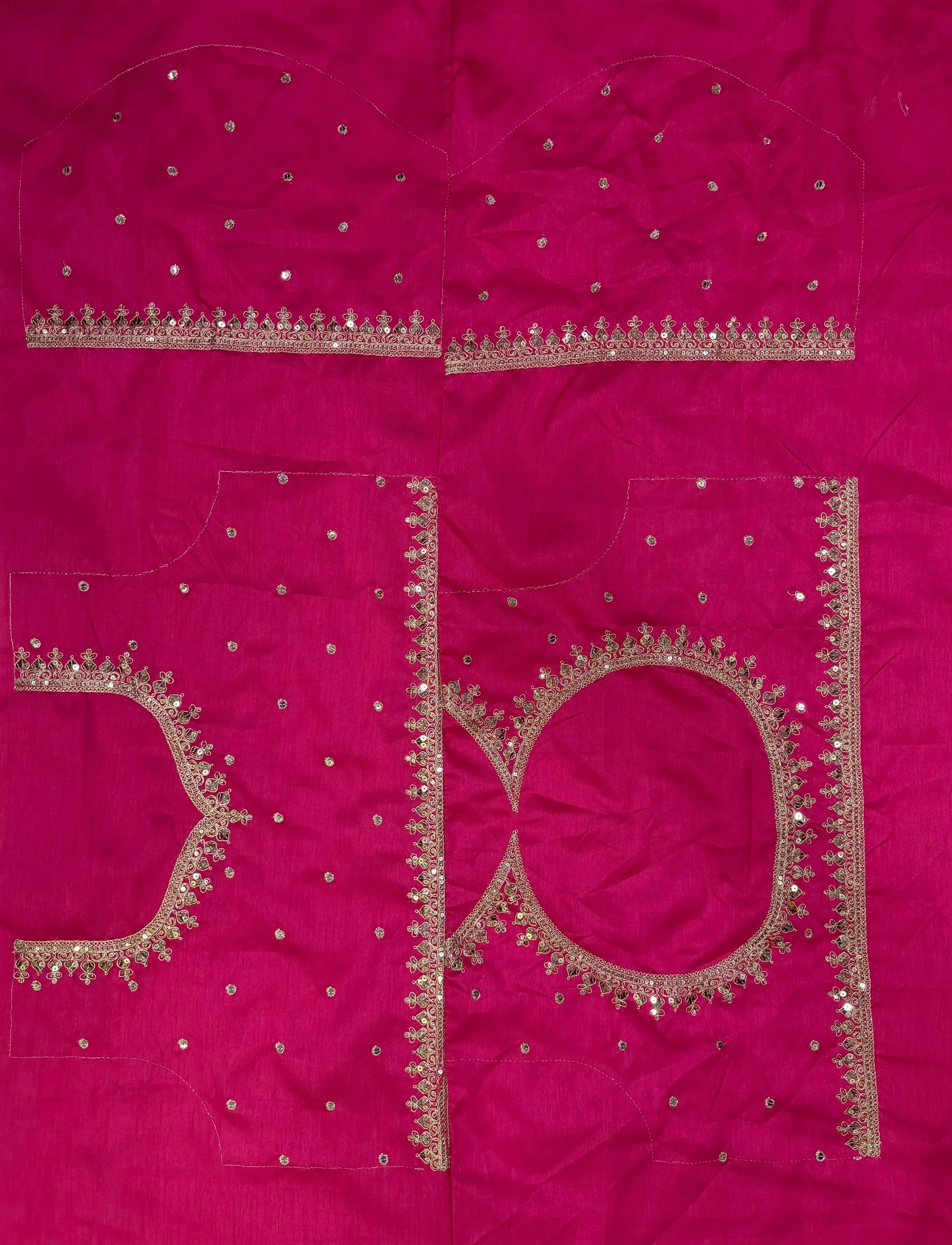 Kajol-Inspired Celebrity Style Designer Soft Chinnon Saree with Sequins & Dori Embroidery - View 8