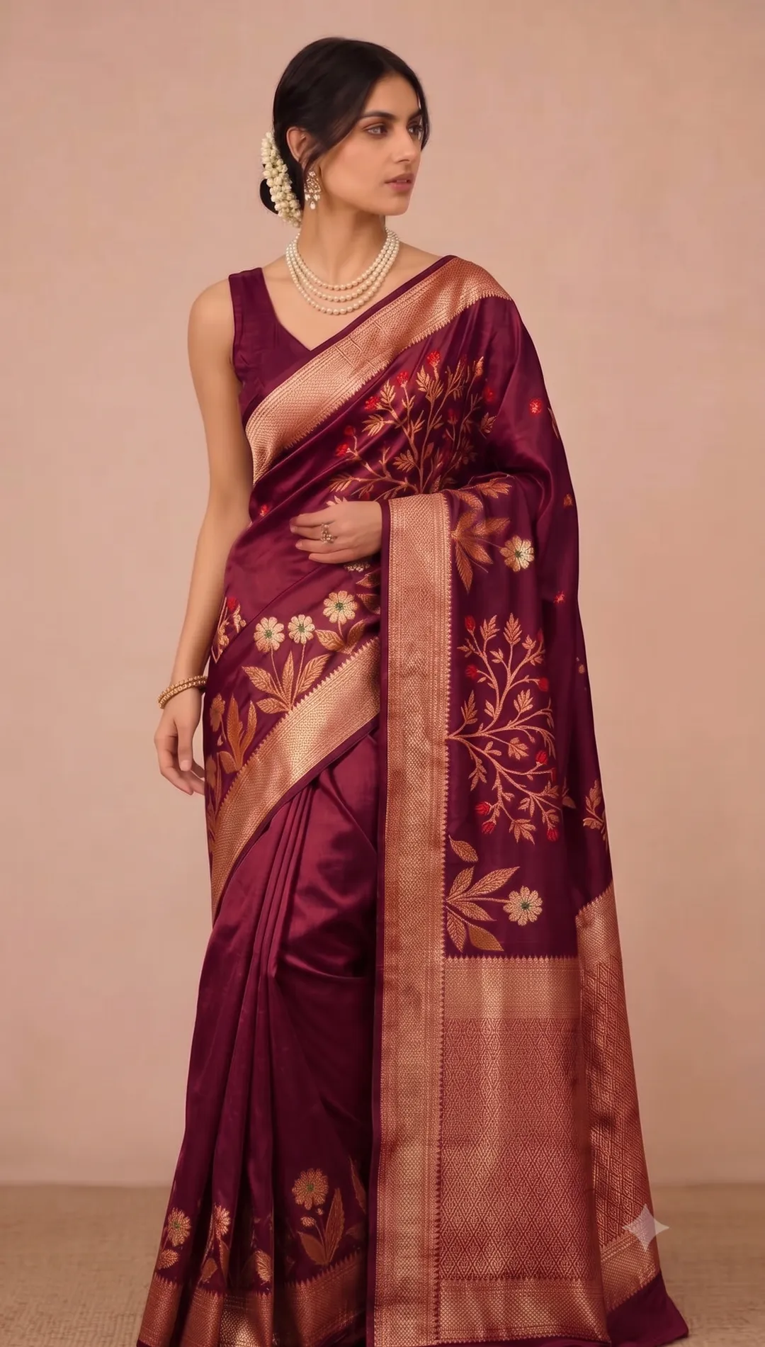 Banarasi Daybal Katan Soft Silk Saree with Zari Weaving - Premium Banarasi Daybal Katan Soft Silk Saree Online India - Buy at ₹1799 - Image 1