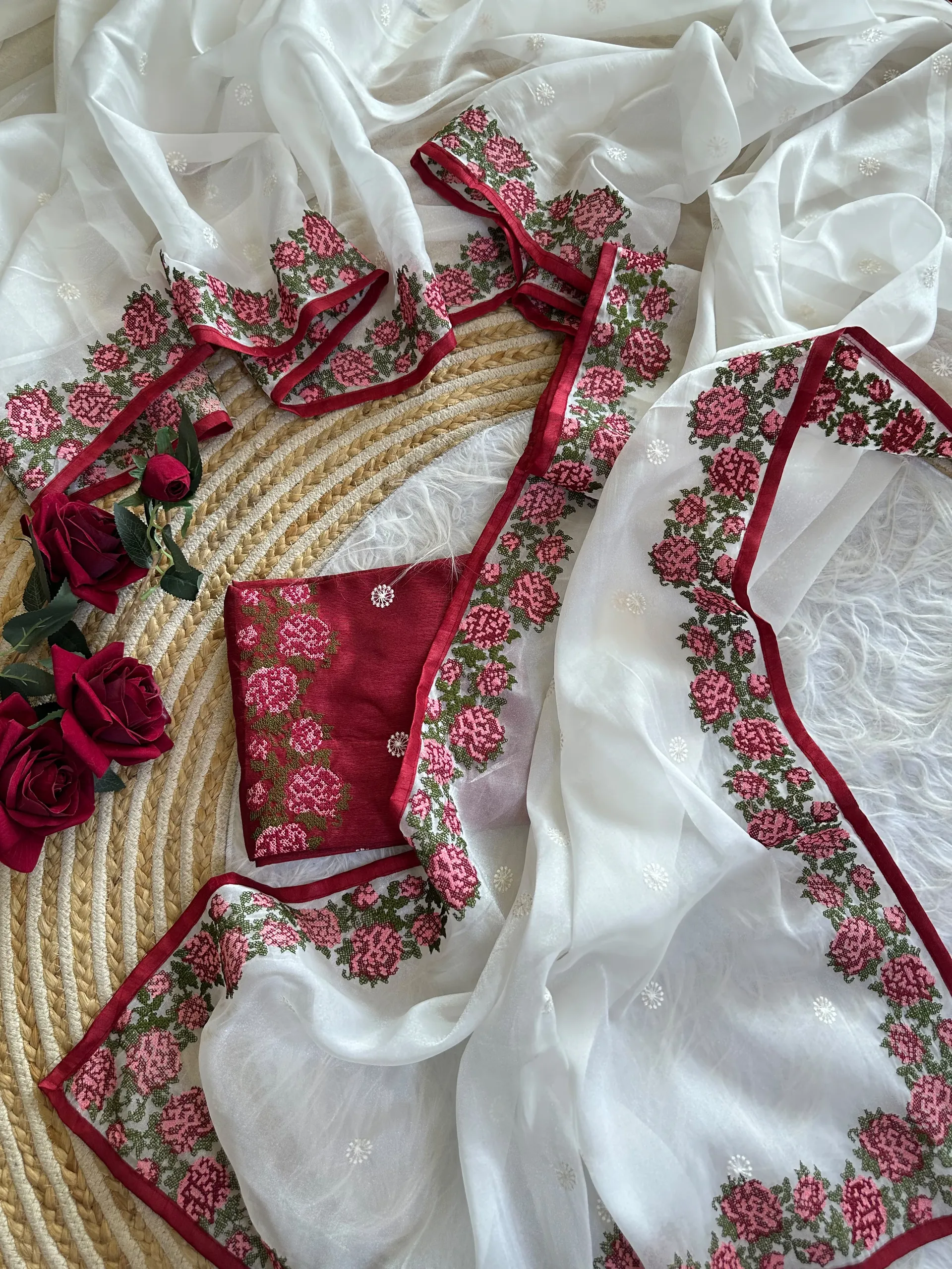 Exclusive Shimmer Tissue Silk Saree | Sundha - View 4