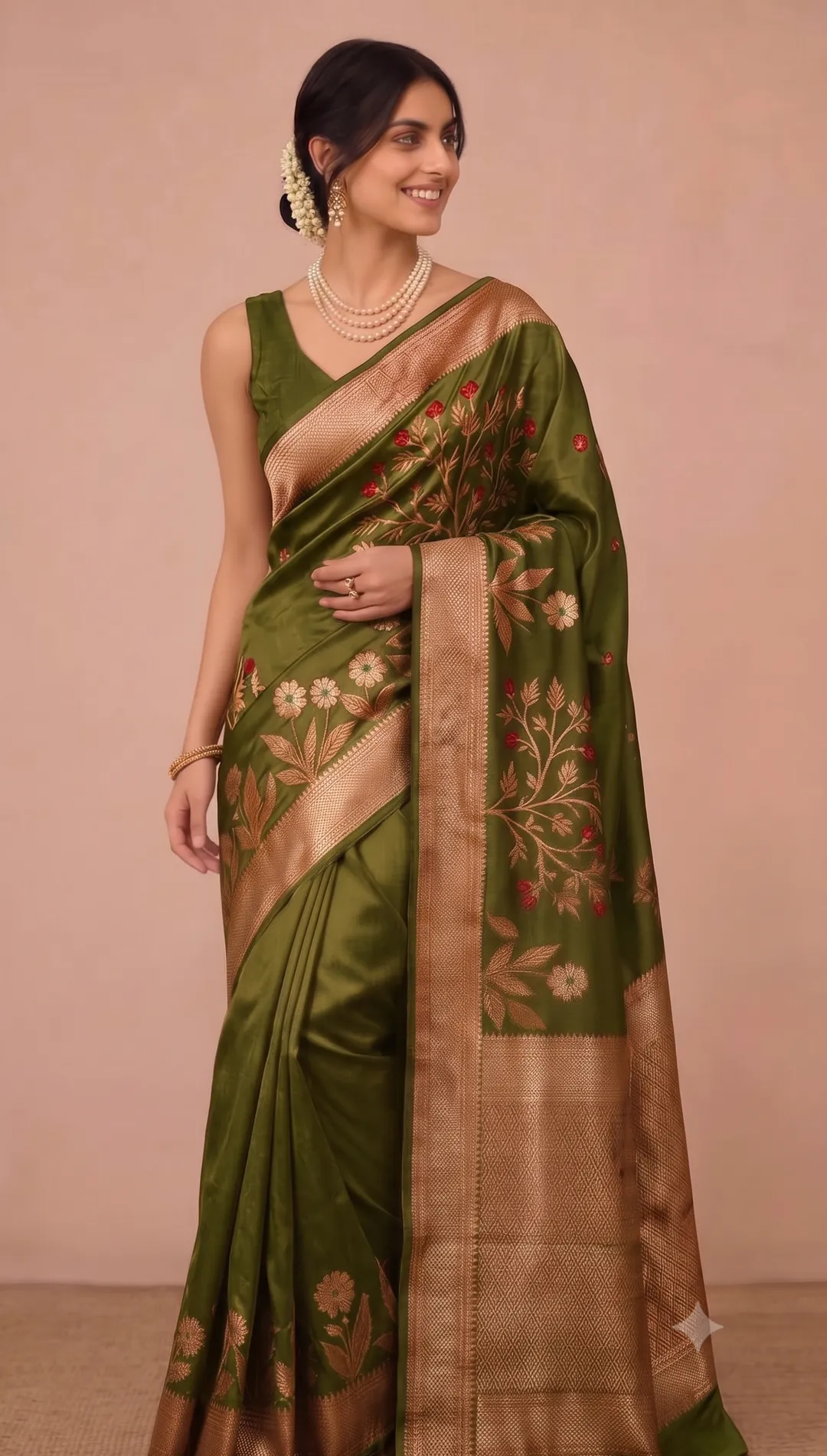 Banarasi Daybal Katan Soft Silk Saree with Zari Weaving - Premium Banarasi Daybal Katan Soft Silk Saree Online India - Buy at ₹1799 - Image 1