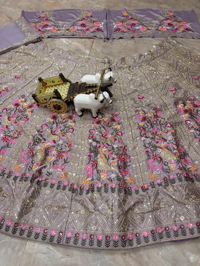 Premium 4-Meter Flared Lehenga Set - Exceptional Quality - View 4