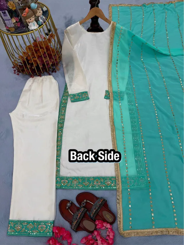 Premium Designer Readymade Top Plazzo Collection - View 6