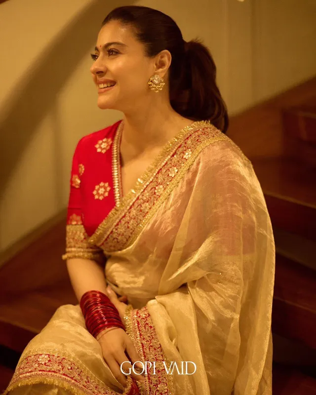 Kajol Special - Soft Twill Net Designer Saree
