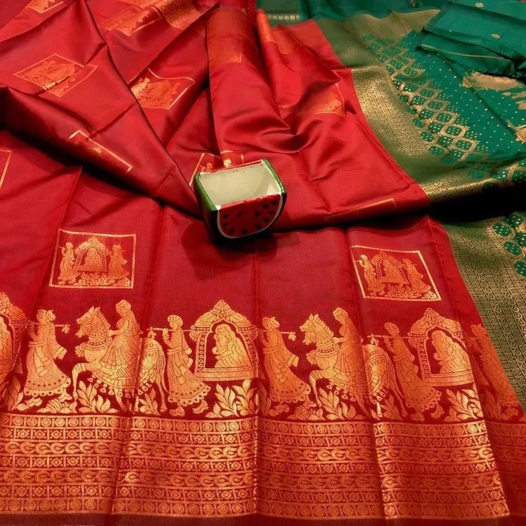Silk Saree - Elegant Jacquard Masterpiece - Second View
