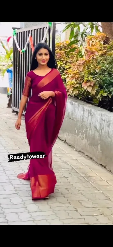 Beautiful 1-Min Ready-to-Wear Saree - Second View
