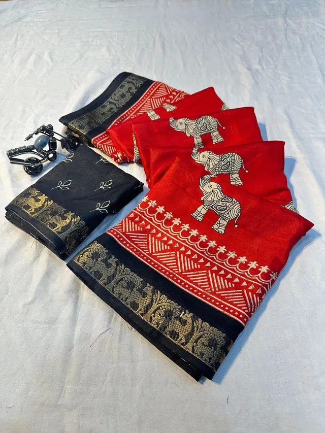 Hit Premium Dola Silk Saree - Second View