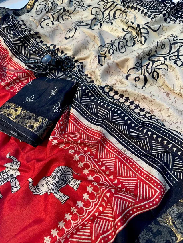 Hit Premium Dola Silk Saree - View 3