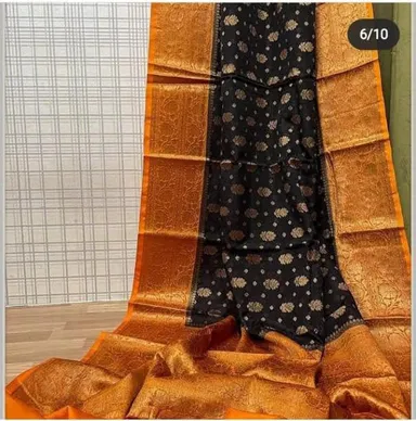 City of Banaras - Exquisite Banarasi Semi-Georgette Silk Saree - View 5