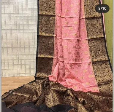 City of Banaras - Exquisite Banarasi Semi-Georgette Silk Saree - View 9