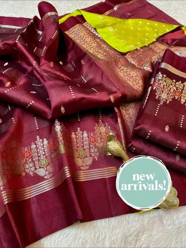 City of Banaras - Banarasi Daybal Rao Mango Soft Silk Saree - View 5