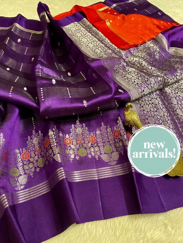 City of Banaras - Banarasi Daybal Rao Mango Soft Silk Saree - View 9