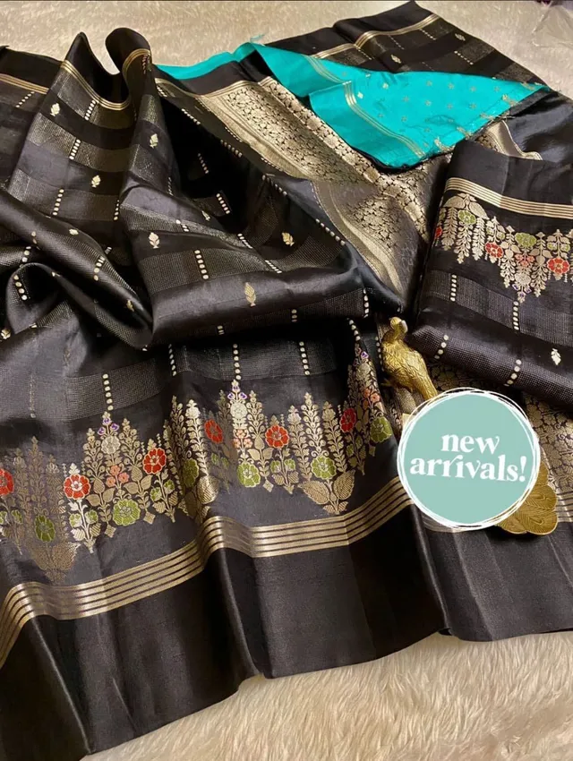 City of Banaras - Banarasi Daybal Rao Mango Soft Silk Saree - View 10