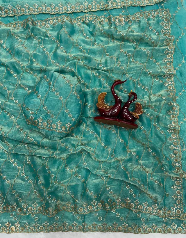 Beautiful Super Trending Sequins Saree Collection - Silk Saree Online India - Buy at ₹1950 - Image 1