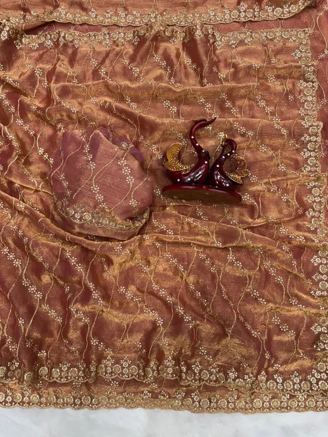 Beautiful Super Trending Sequins Saree Collection - View 2