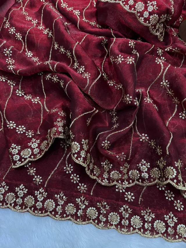 Beautiful Super Trending Sequins Saree Collection - View 4