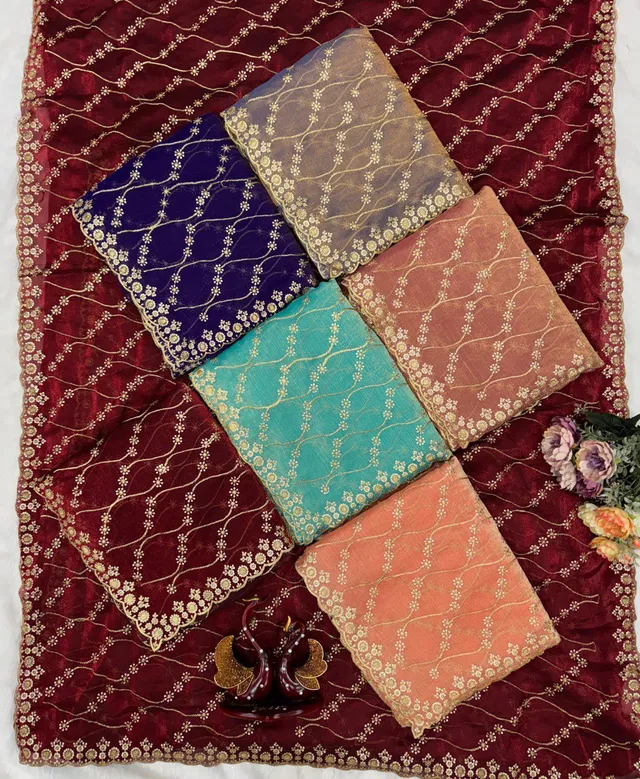 Beautiful Super Trending Sequins Saree Collection - View 9