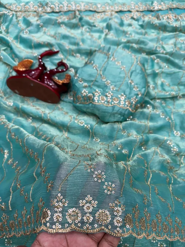 Beautiful Super Trending Sequins Saree Collection - View 10