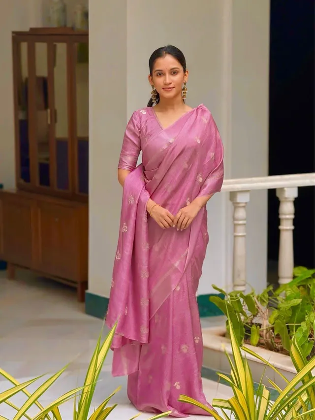 Viscose Khadi Silk Saree with Satin Border - View 2