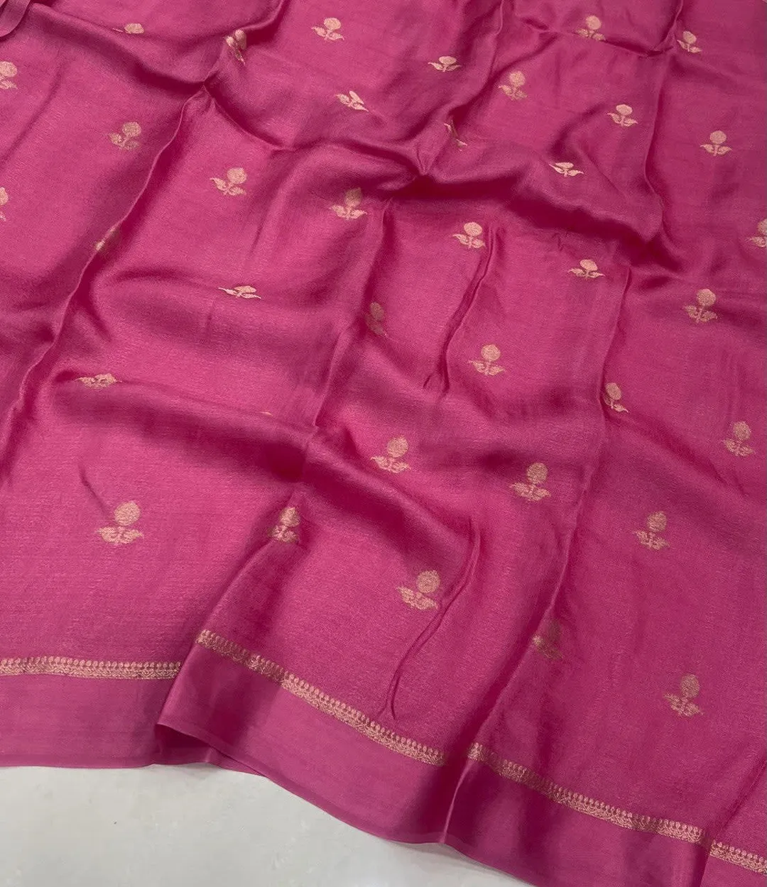 Viscose Khadi Silk Saree with Satin Border - View 3