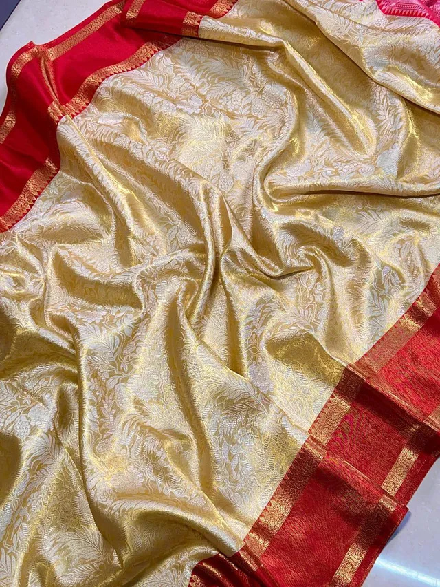 Designer Banarasi Warm Silk Saree for weddings - Second View
