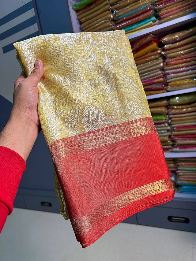 Designer Banarasi Warm Silk Saree for weddings - View 4