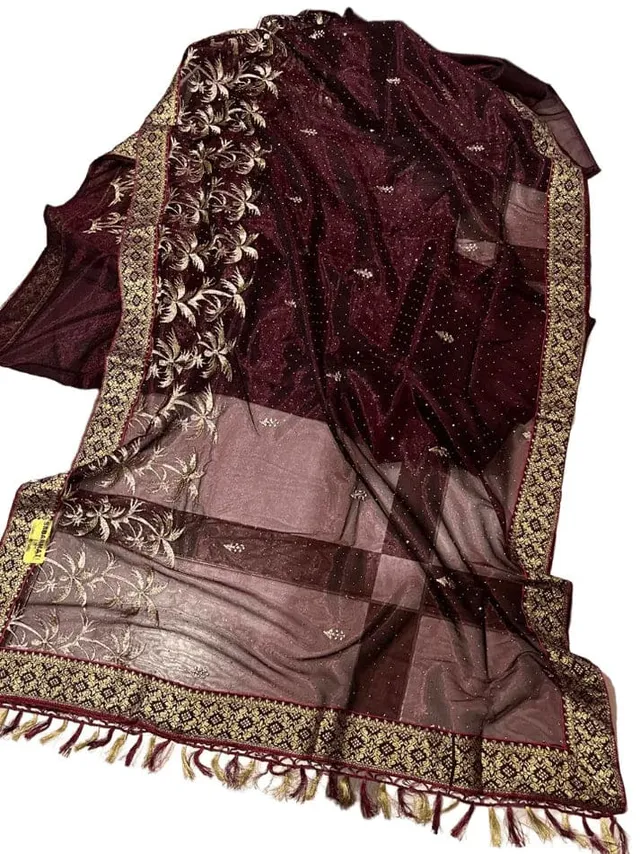 Combo: 2 Designer Twill Net Sarees - Sequin - View 6