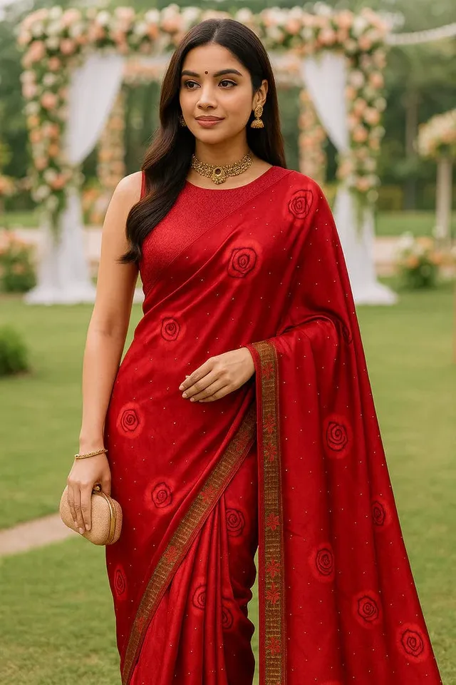 Combo: 2 Digital Printed Crepe Silk Sarees - View 2