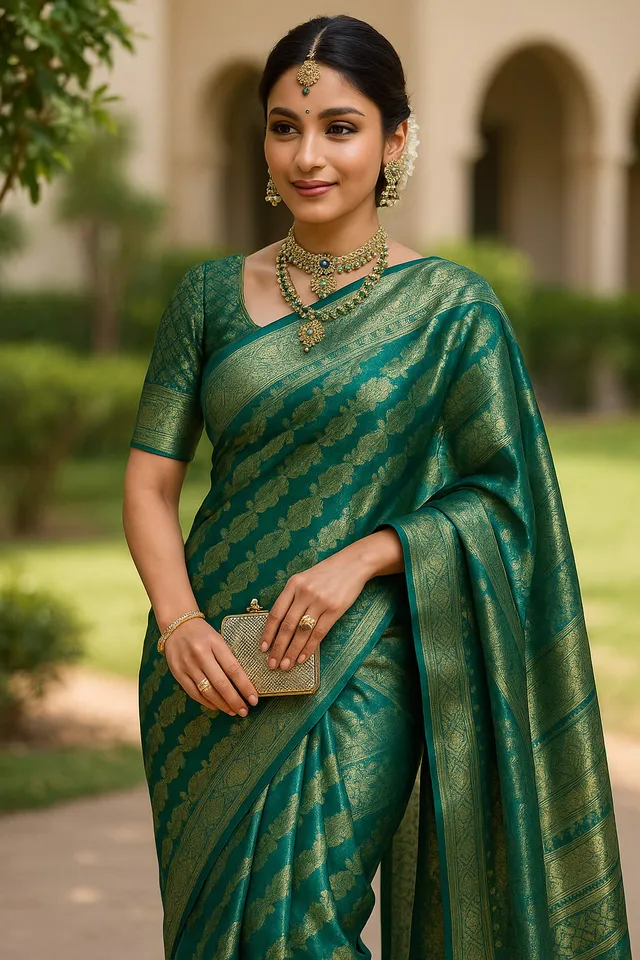 Designer Organza Banarasi Silk Saree for Every Occassion - View 2