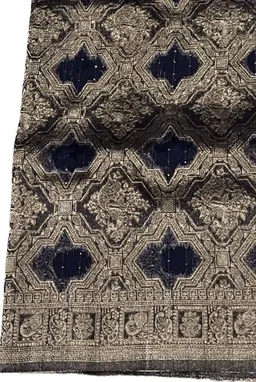 Royal Banarasi Organza Silk Saree - Designer Pallu - View 4