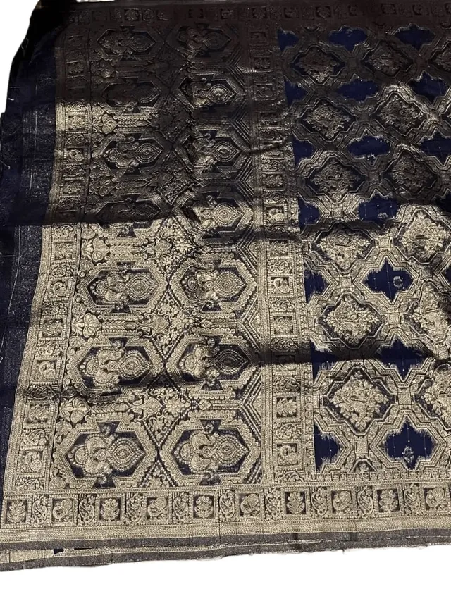 Royal Banarasi Organza Silk Saree - Designer Pallu - View 5