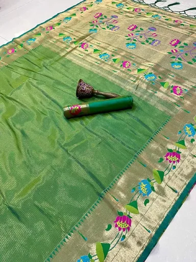 Pure Kanchivaram Paithani Tissue Silk Saree