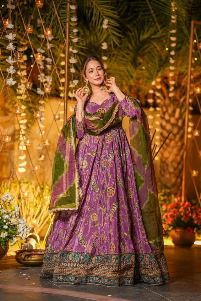 Exclusive Digital Printed Anarkali Gown – Modern Elegance - View 3