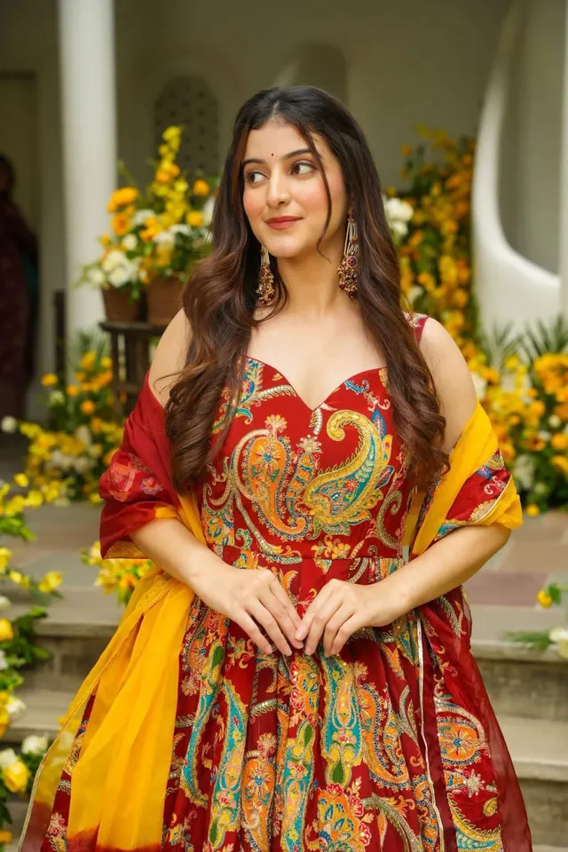 Exclusive Digital Printed Anarkali Gown – Modern Elegance - View 4