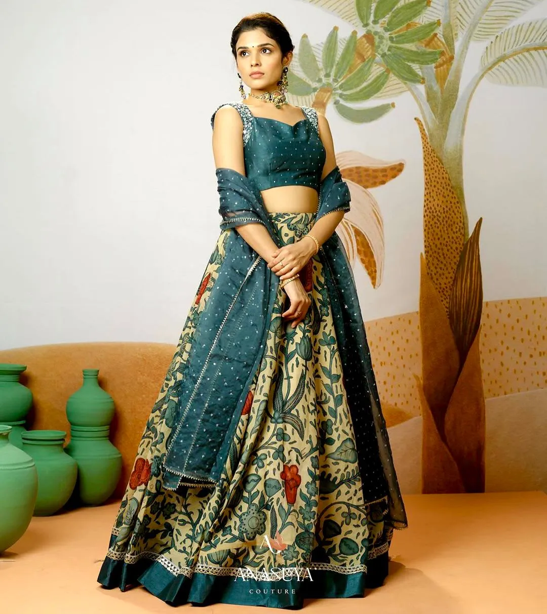 Kalamkari Designer Lehenga Choli Set - View 2