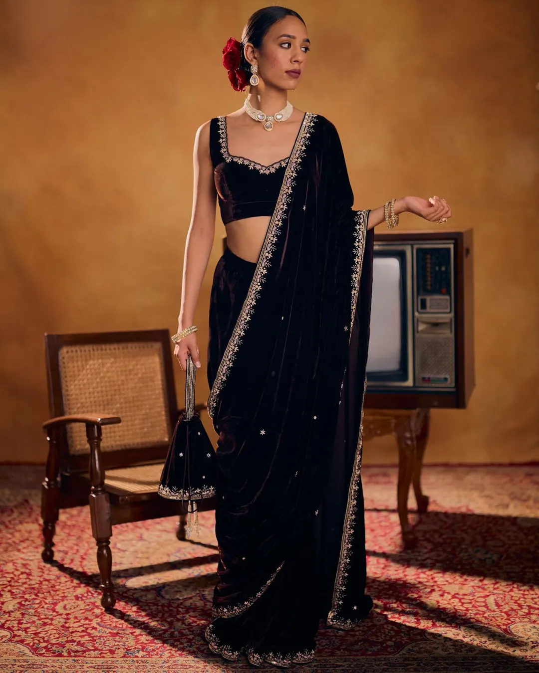 Wedding Special Superhit Velvet Saree Collection